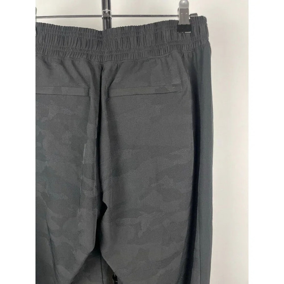 Athleta Women's Black Brooklyn Camo Lux Jacquard Stretch Pull On Jogger Pants 0 - Picture 3 of 8